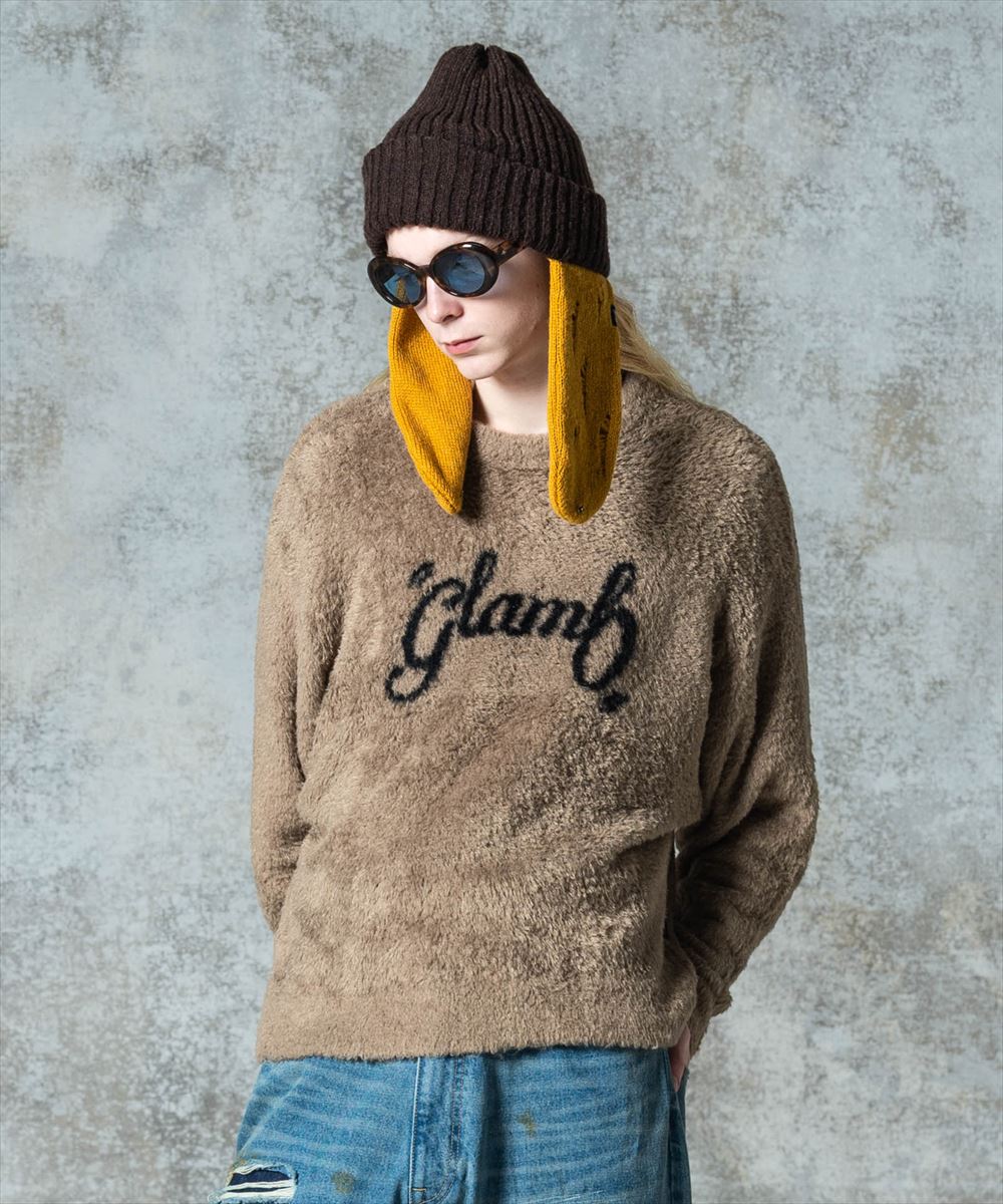Rakuten - Spin Logo Shaggy Knit / スピンロゴシャギーニット　glamb グラム