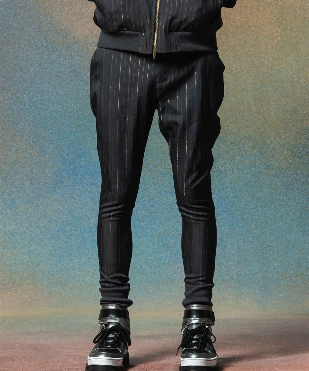 樂天商城 - glamb グラム　Sparkle Stripe Jogger Pants / スパークルストライプジョガーパンツ