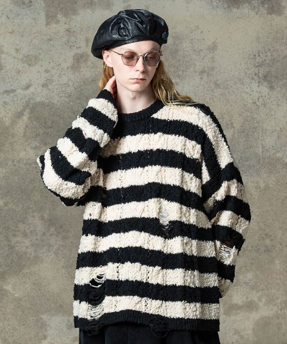 Rakuten - glamb グラム　Fluff Border Knit / フラフボーダーニット