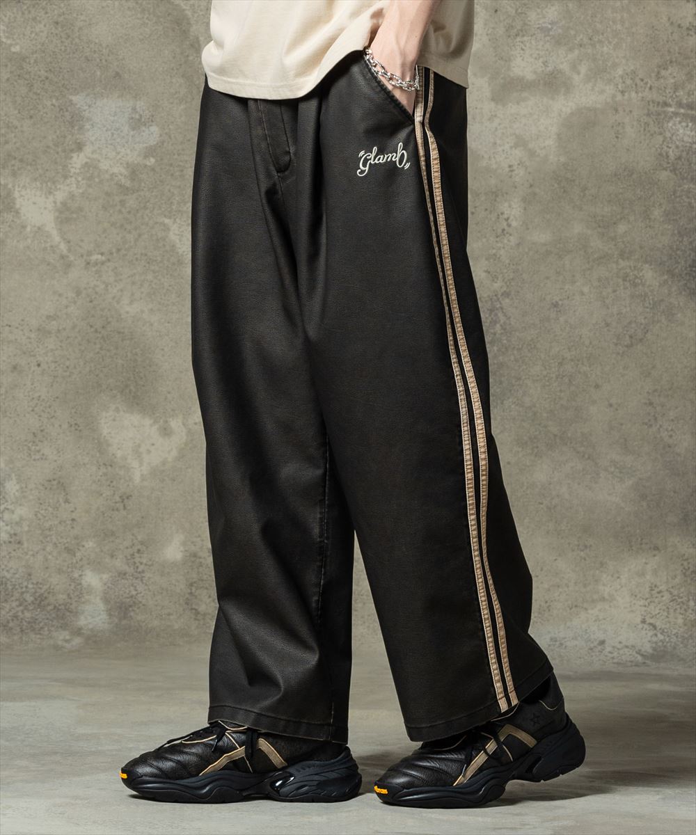 Rakuten - glamb グラム　Synth Leather Track Pants / シンセレザートラックパンツ