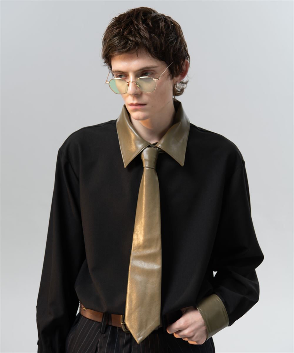 Synth Leather Tie / シンセレザータイ glamb グラム