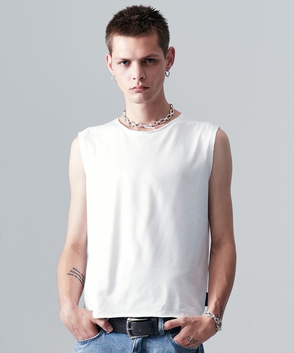 樂天商城 - Blue Noise Premium Grade Sleeveless T-Shirt / ブルーノイズプレミアムグレードスリーブレスTシャツ　glamb グラム