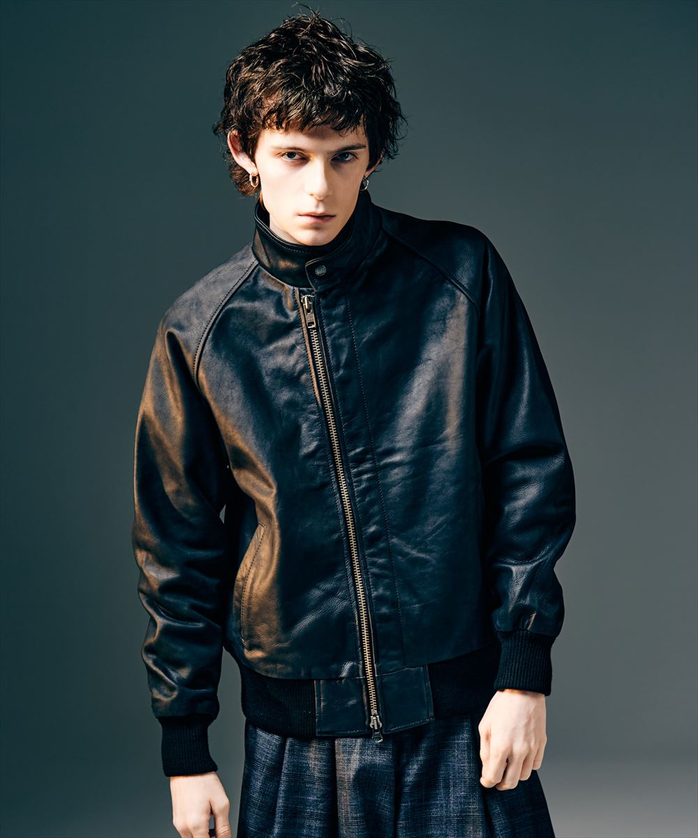 樂天商城 - Leather Bomber Jacket / レザーボマージャケット　glamb グラム
