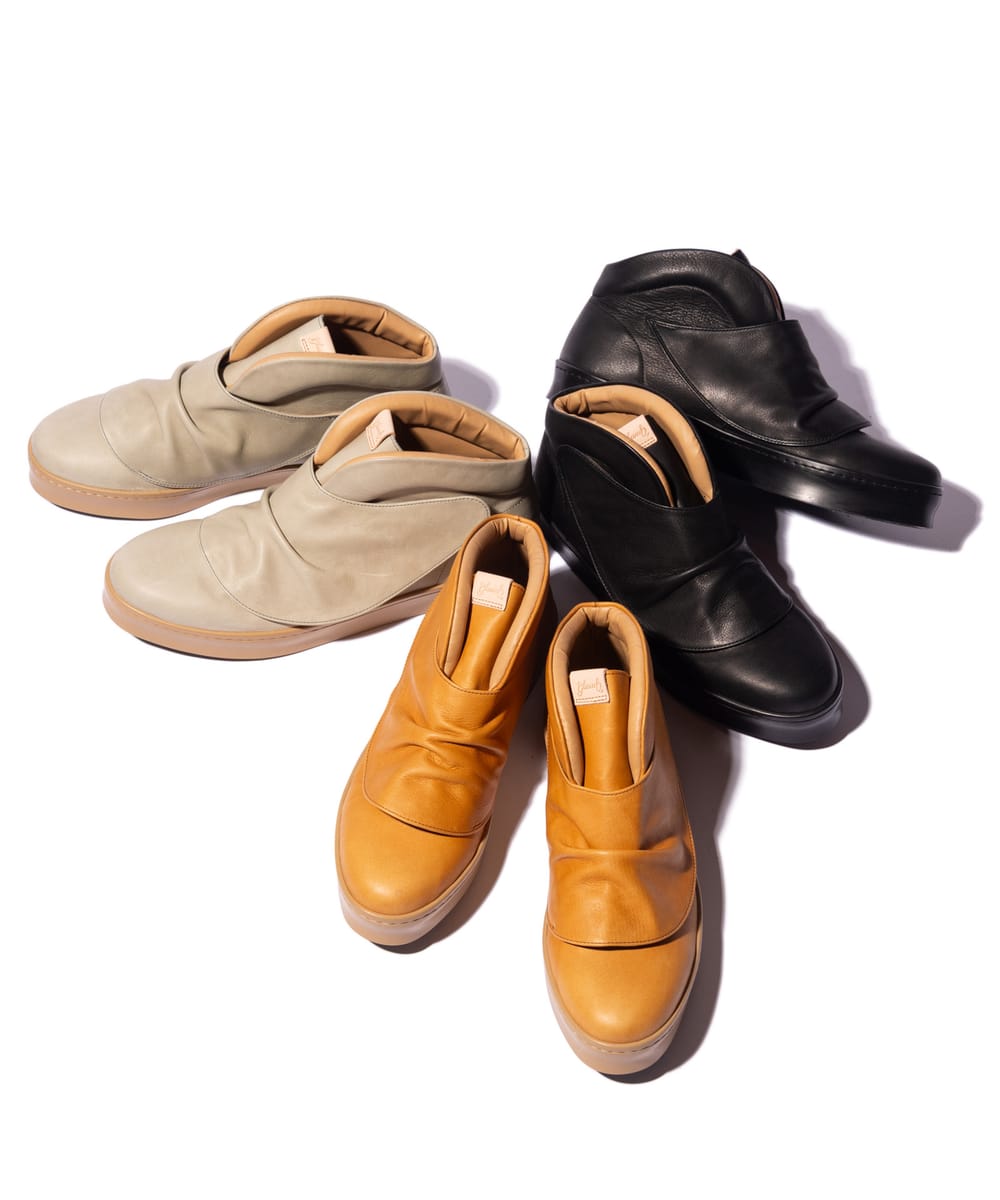 Rakuten - Leather Drape Sneakers / レザードレープスニーカー　glamb グラム
