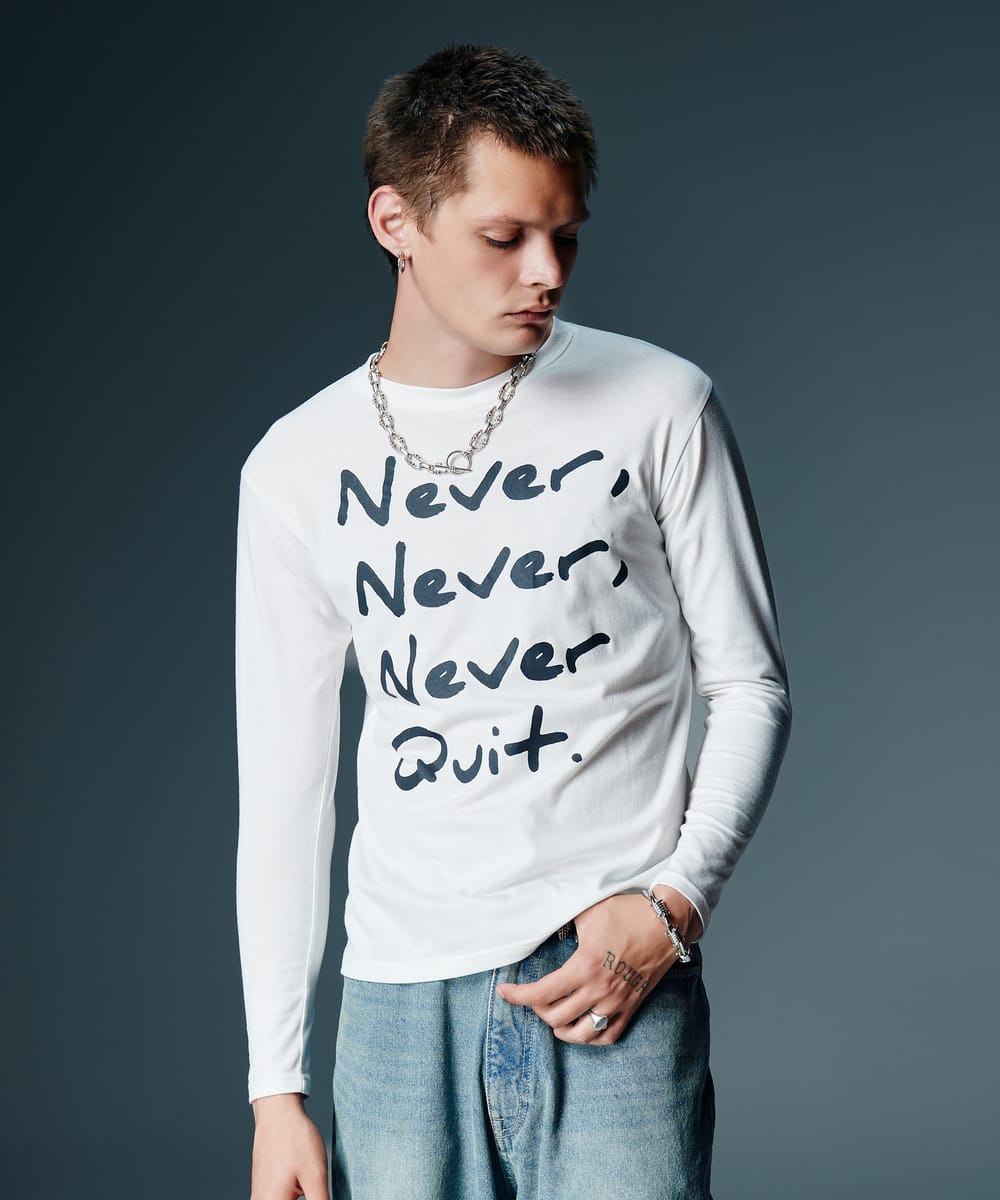 Rakuten - Never Quit Cutsew / ネバークイットカットソー　glamb グラム