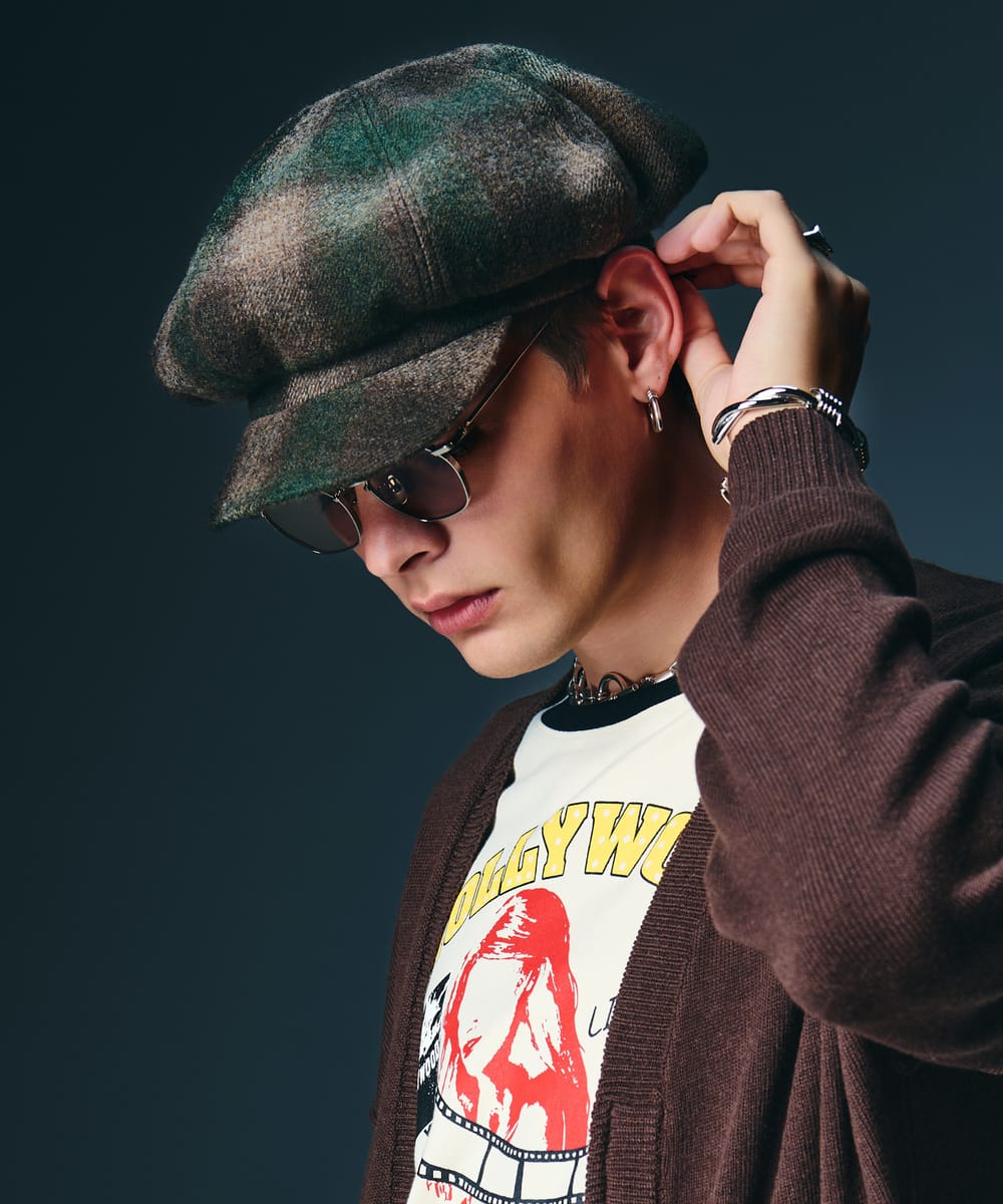 Newsboy Cap - Motorcycle Casquette / モーターサイクルキャスケット　glamb グラム