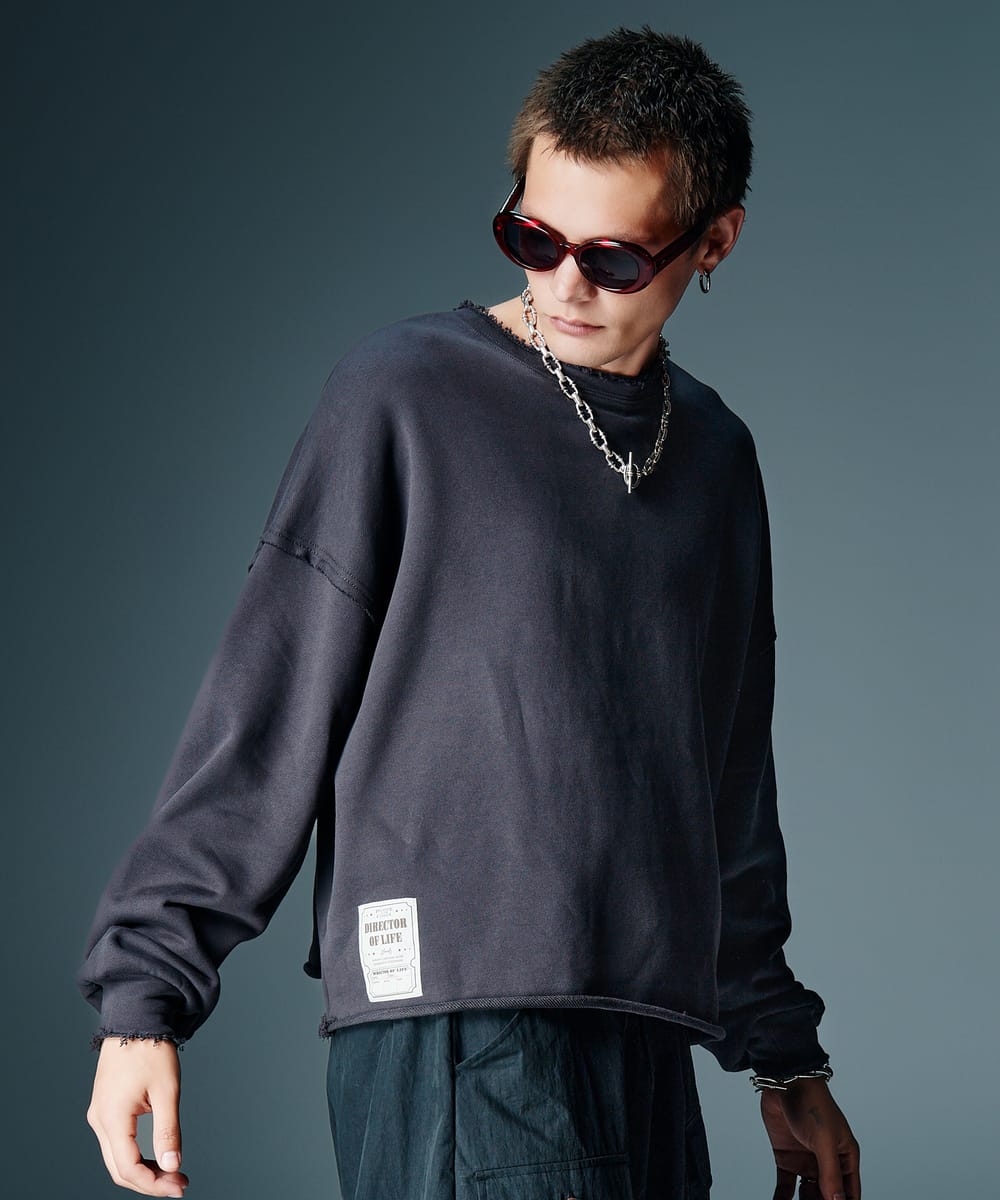 Rakuten - Ticket Tag Damage Sweat / チケットタグダメージスウェット　glamb グラム