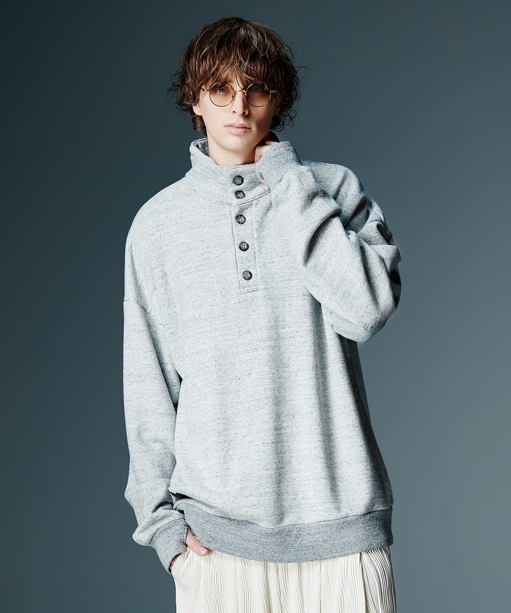 Rakuten - Henley High Neck Sweat / ヘンリーハイネックスウェット　glamb グラム