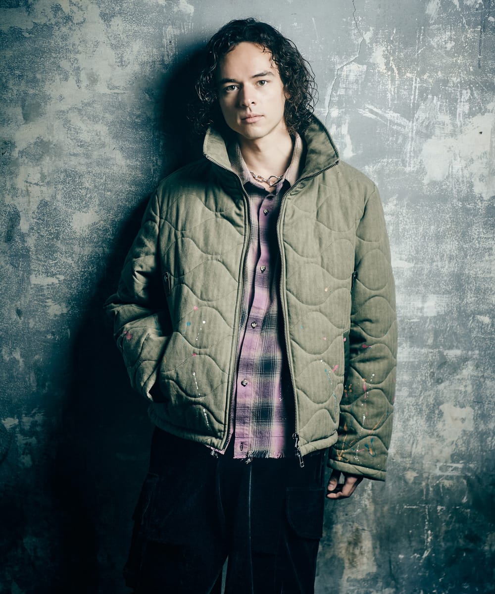 Rakuten - Military Quilt Splash Jacket / ミリタリーキルトスプラッシュジャケット　glamb グラム