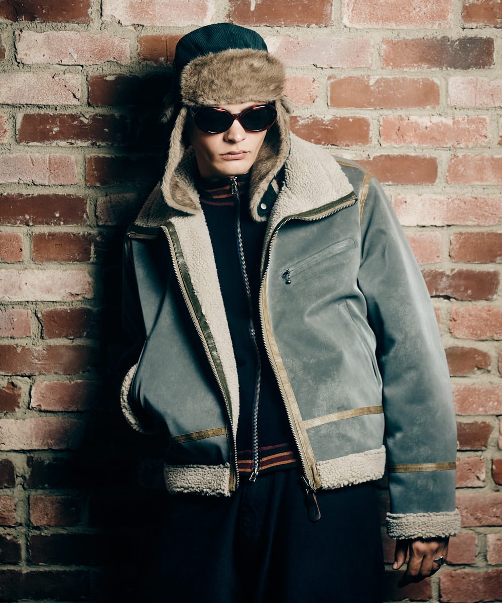 Rakuten - Synth Mouton Reversible Jacket / シンセムートンリバーシブルジャケット　glamb グラム