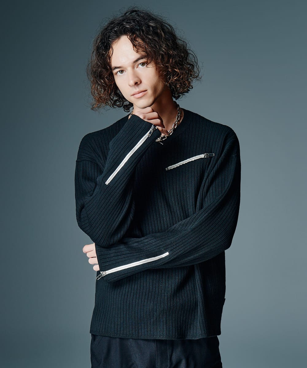 Rakuten - Zip Rib Knit / ジップリブニット　glamb グラム
