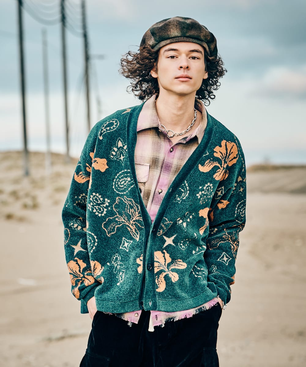 Rakuten - Flower Paisley Cardigan / フラワーペイズリーカーディガン　glamb グラム