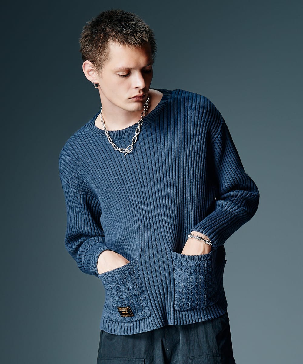 Rakuten - Additional Pocket Rib Knit / アディショナルポケットリブニット　glamb グラム