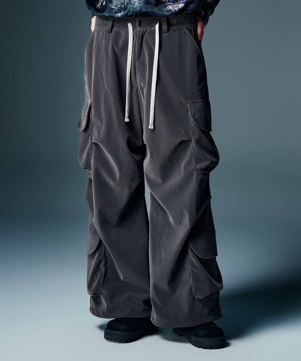 Rakuten - Velour Cargo Baggy Pants / ベロアカーゴバギーパンツ　glamb グラム