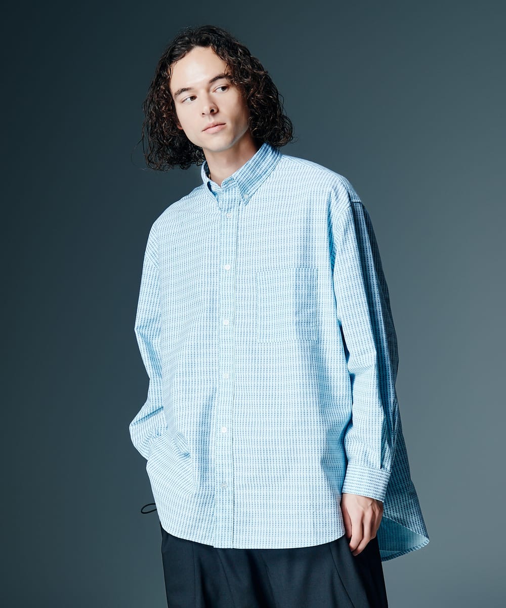 樂天商城 - Stripe Logo Oxford Shirt / ストライプロゴオックスフォードシャツ　glamb グラム