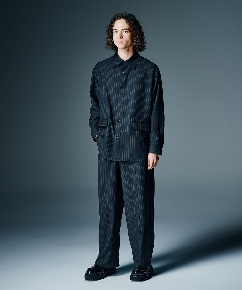 Suit Fabric Shirt Set Up / スーツファブリックシャツセットアップ　glamb グラム