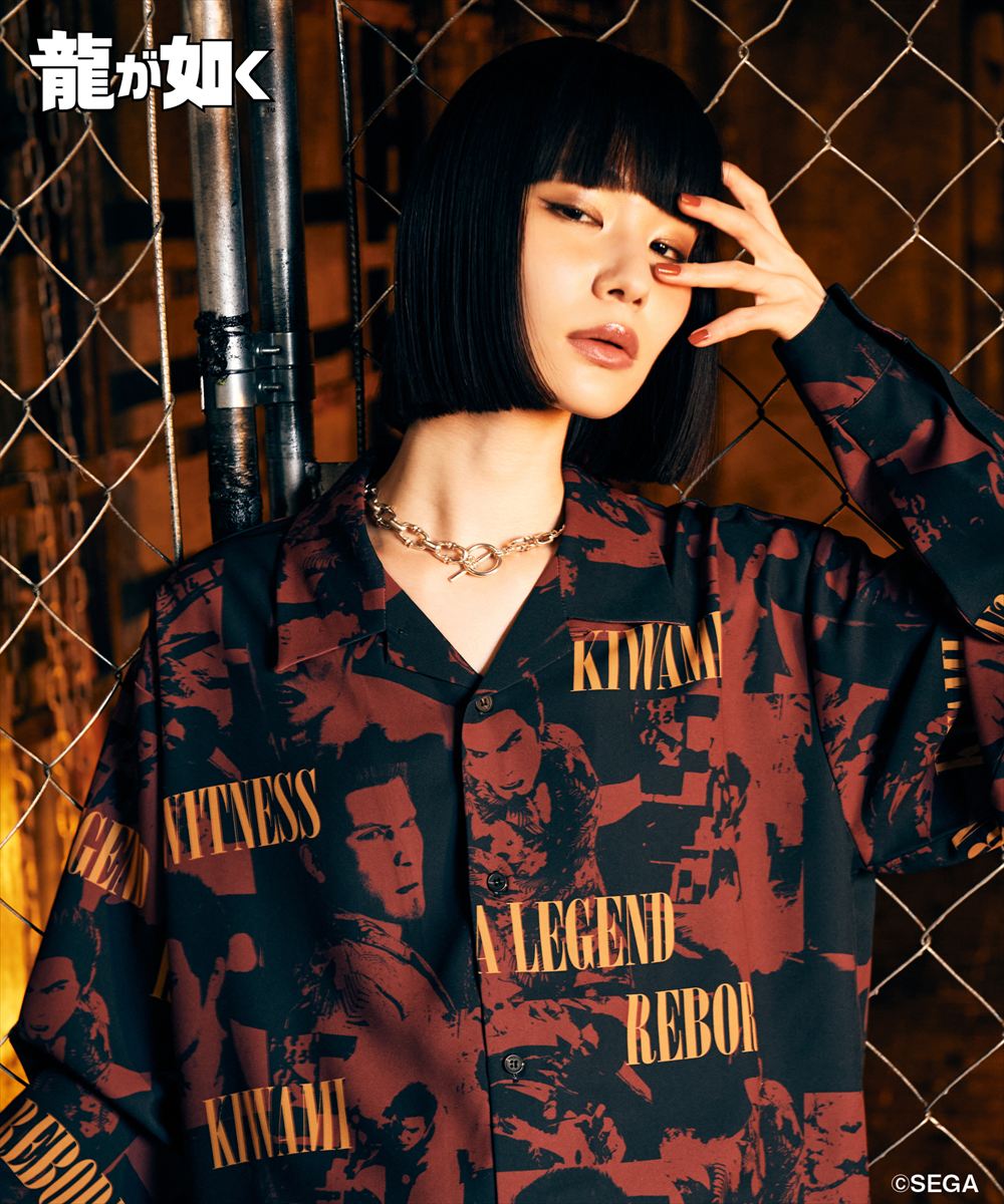 樂天商城 - 龍が如く 極3 / 龍が如く3外伝 Dark Ties　Kazuma Kiryu Shirt / カズマキリュウシャツ　glamb グラム