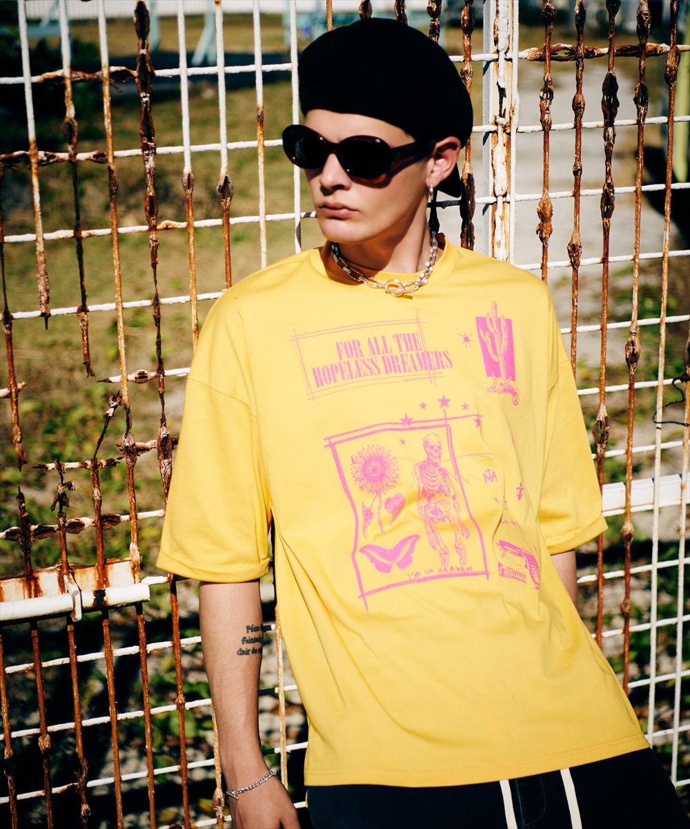 Rakuten - Quick Dry Graffiti T-Shirt / クイックドライグラフィティTシャツ　glamb グラム