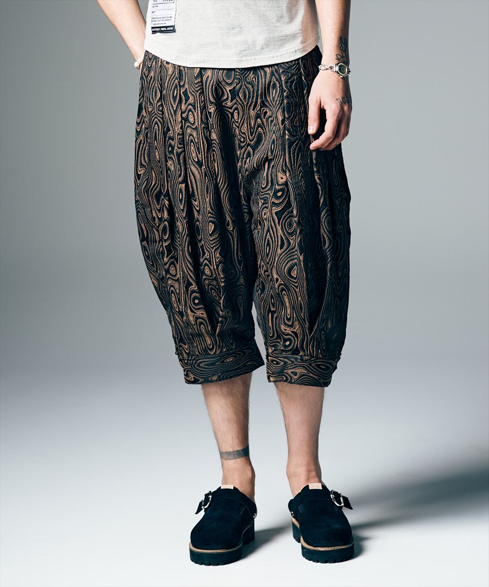 樂天商城 - Marble Pleats Cropped Pants / マーブルプリーツクロップドパンツ　glamb グラム