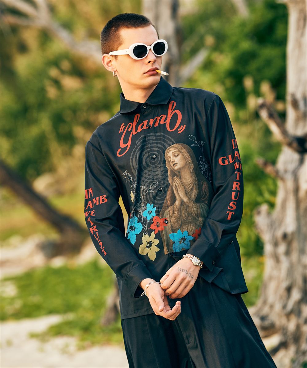 Rakuten - Prayer Flower Shirt / プレイヤーフラワーシャツ　glamb グラム