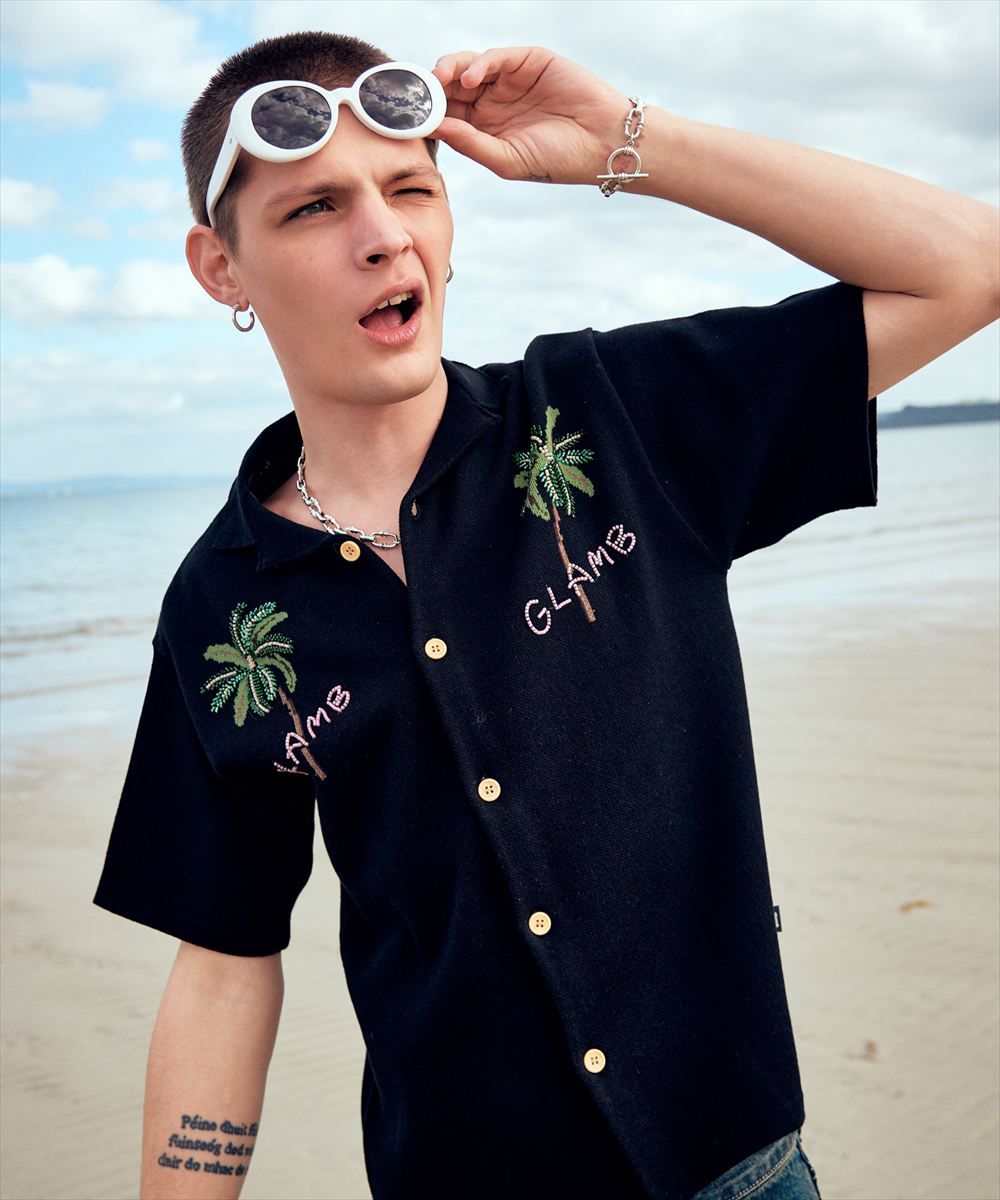 樂天商城 - Resort Beads Shirt / リゾートビーズシャツ　glamb グラム