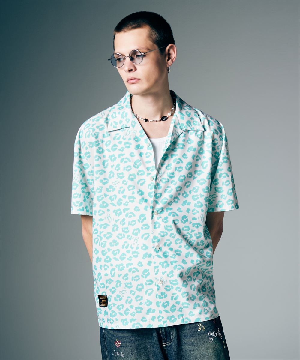 樂天商城 - Leopard Open Collar Shirt / レオパードオープンカラーシャツ　glamb グラム