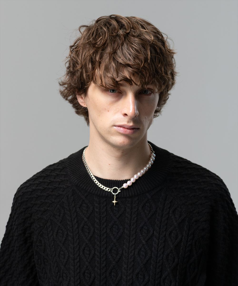 Rakuten - Asymmetry Pearl Necklace / アシンメトリーパールネックレス　glamb グラム