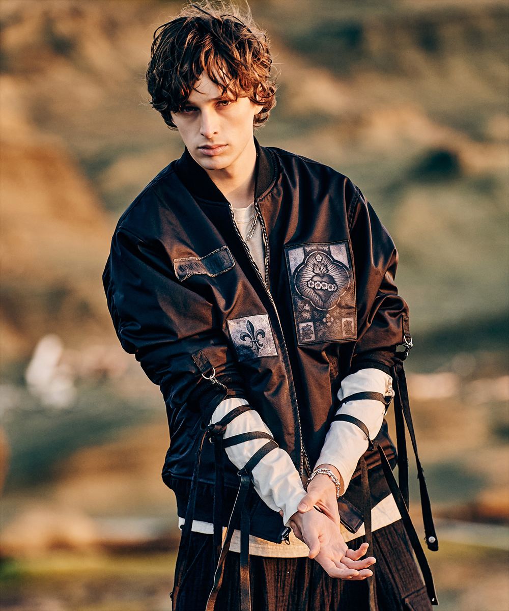 Blow Reversible Bomber Jacket / ブロウリバーシブルボンバージャケット glamb グラム