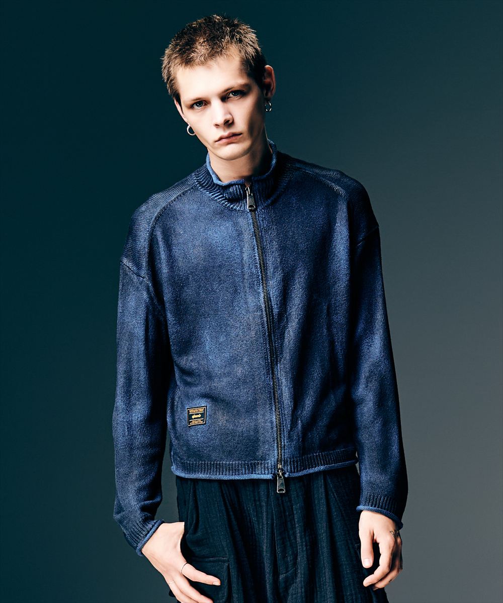 Rakuten - Paraffin Coated Knit Blouson / パラフィンコートニットブルゾン　glamb グラム