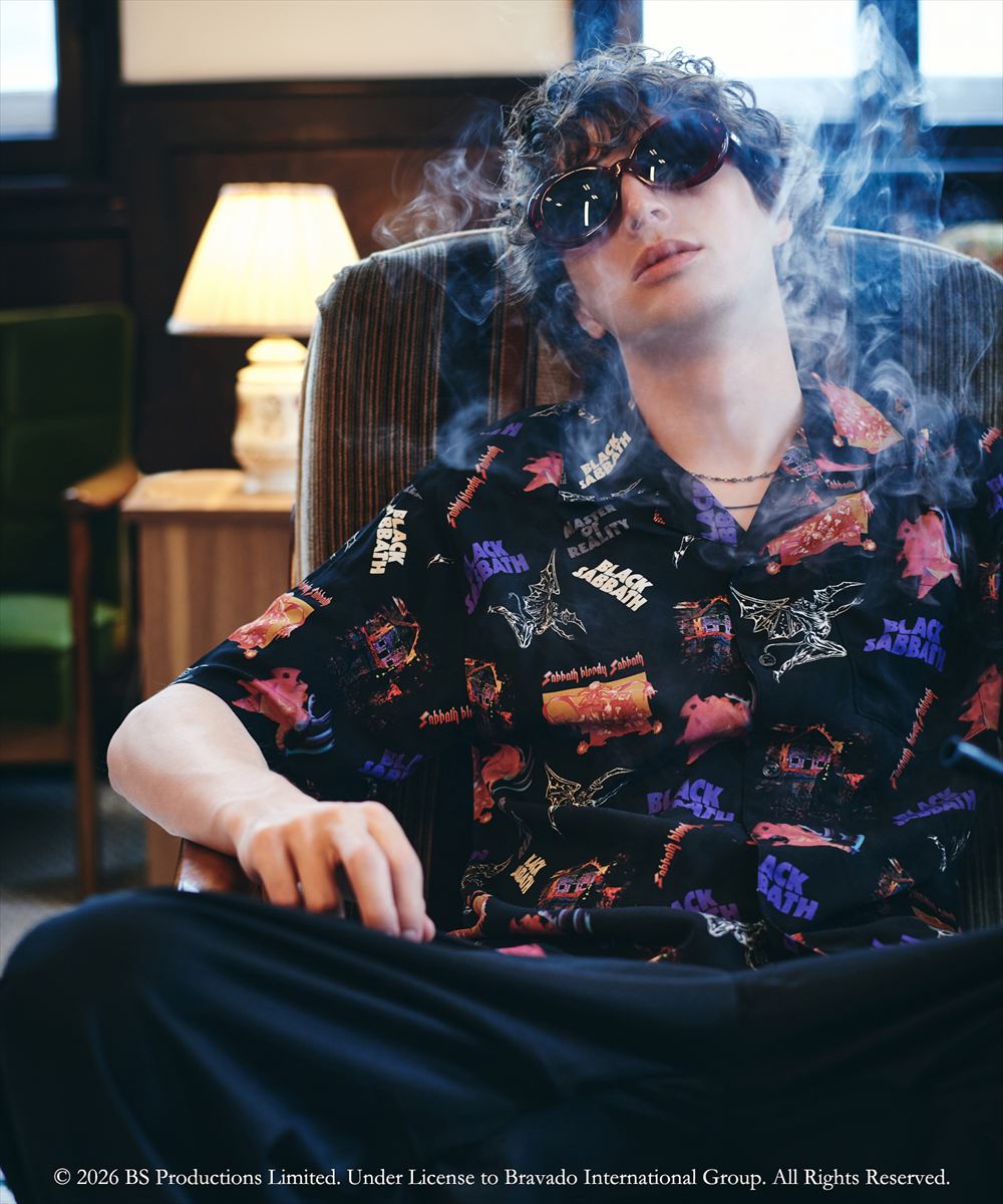 樂天商城 - Black Sabbath Open Collar Shirt / ブラックサバスオープンカラーシャツ　glamb グラム