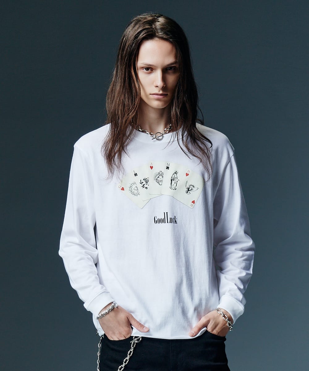 Good Luck Card Cutsew / グッドラックカードカットソー　glamb グラム