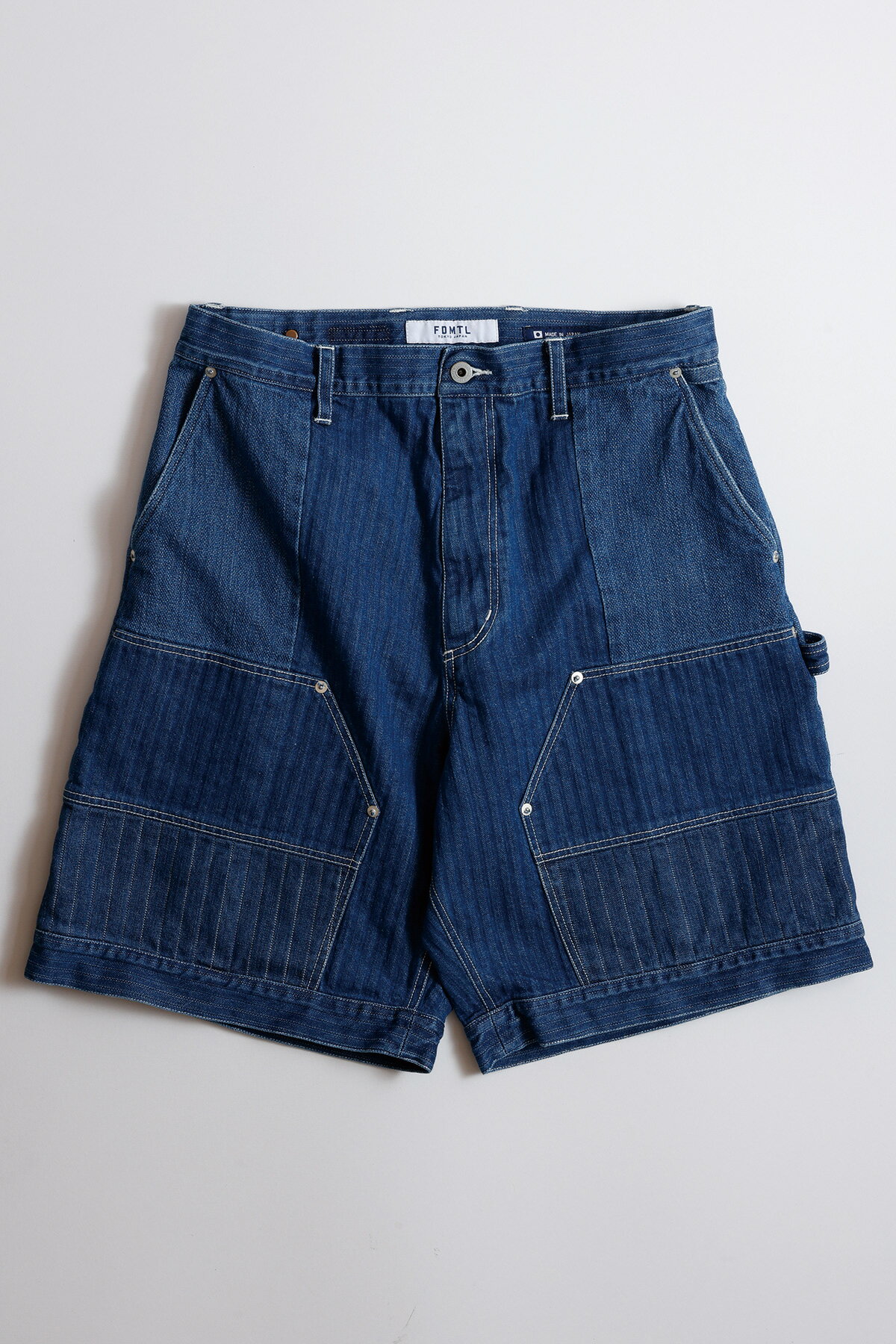 Rakuten - FDMTL ファンダメンタル　2026 PATCHWORK DOUBLE KNEE SHORTS 3YR WASH デニムパンツ ハーフパンツ