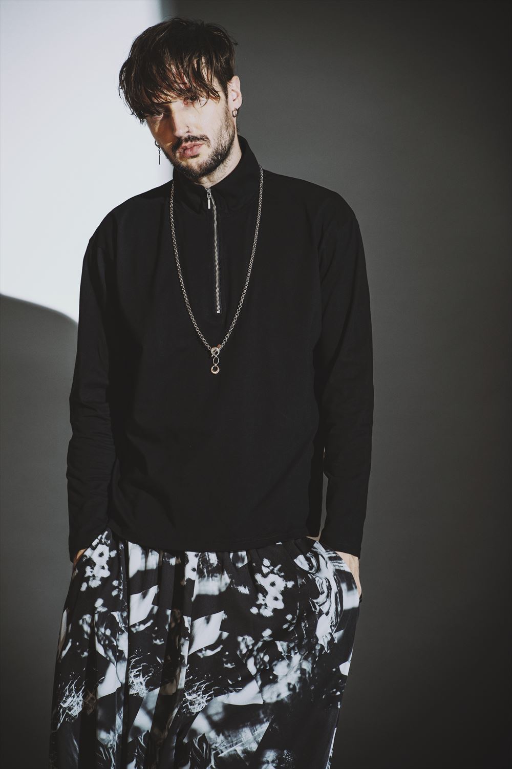 NO ID. ノーアイディー　ハーフZIP−BIG−PO　プルオーバー