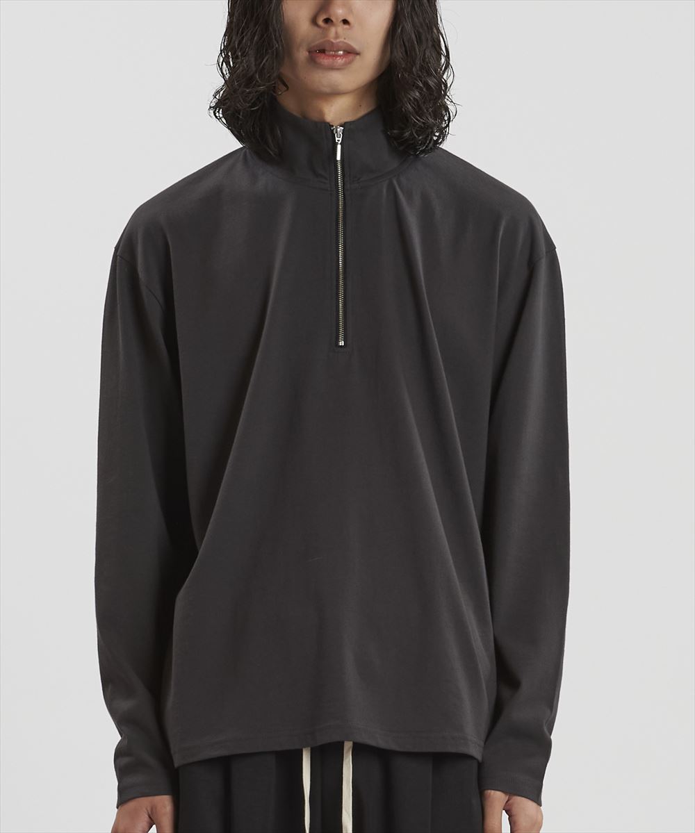 NO ID. ノーアイディー　ハーフZIP−BIG−PO　プルオーバー