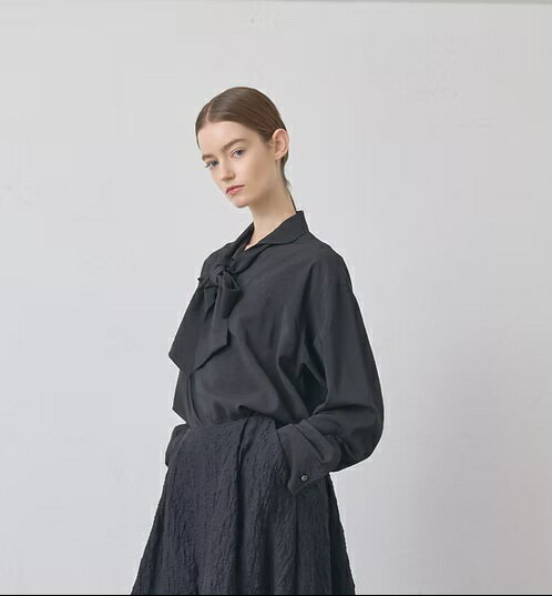 Rakuten - t.yamai paris ティ ヤマイ パリ　リラックスシルクボウカラーシャツ