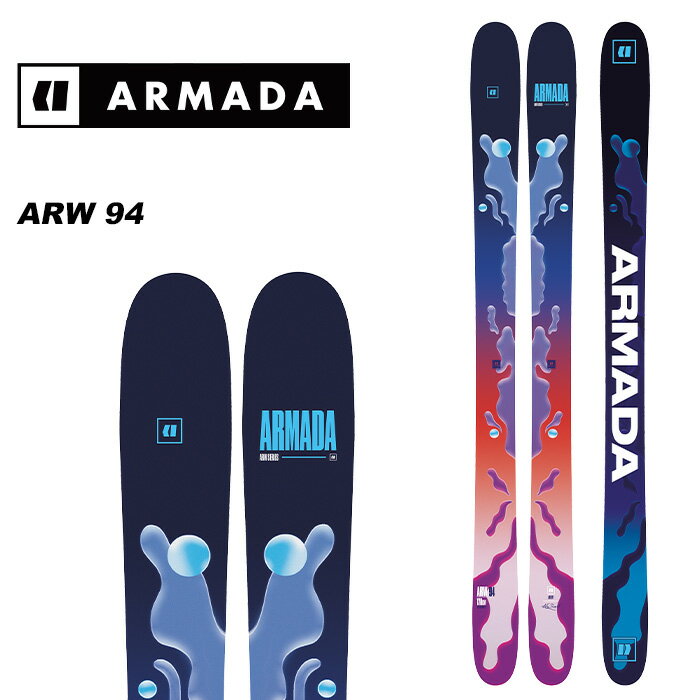 ARMADA アルマダ スキー板 板単品 ARW 94 Lengths (cm): 157-164-171-178-185 cm ※ご注意※ ・製造過程で細かいキズがつくことがありますが、不良品には該当いたしません。 ・実店舗と在庫を共有しているため、タイミングによって完売となる場合がございます。 ・モニターの発色によって色が異なって見える場合がございます。