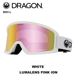 DRAGON ドラゴン ゴーグル DX3 L WHITE LUMALENS PINK ION 23-24 モデル【返品交換不可商品】