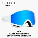 ELECTRIC GNgbN S[O HEX MATTE WHITE NURON BLUE CHROME CONTRAST 23-24 fyԕisiz