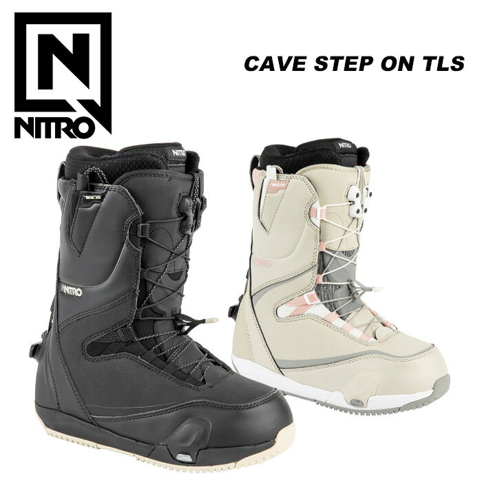 楽天FUSO SKI SNOWBOARDNITRO ナイトロ スノーボード ブーツ CAVE STEP ON TLS Black / Sand 23-24 レディース