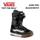 VANS oY Xm[{[h u[c MEN'S AURA PRO BLACK/WHITE 23-24 f