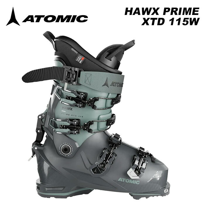 ATOMIC アトミック スキーブーツ ALL MOUNTAIN HAWX PRIME XTD 115W GW Storm/Aqua SIZE RANGE 22/22.5 -25/25.5 ※ご注意※ ・製造過程で細かいキズがつくことがありますが、不良品には該当いたしません。 ・実店舗と在庫を共有しているため、タイミングによって完売となる場合がございます。 ・モニターの発色によって色が異なって見える場合がございます。