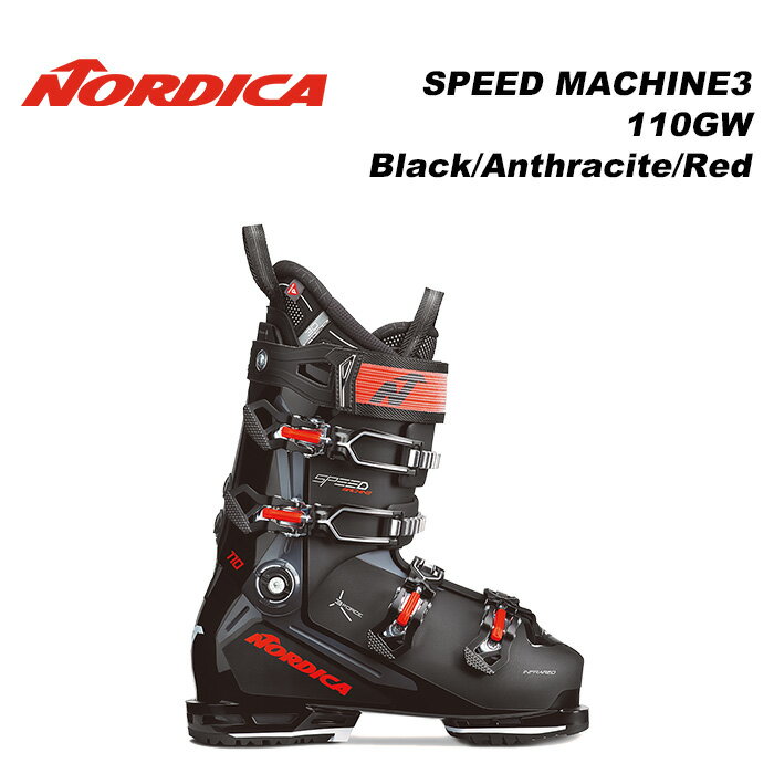 Nordica ノルディカ スキーブーツ SPEED MACHINE3 110GW Black/Anthracite/Red 23-24 モデル