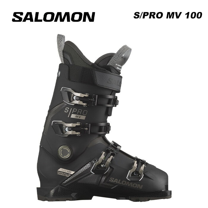 SALOMON サロモン スキーブーツ S/PRO MV 100 Black/Titanium Met./Beluga 23-24 モデル
