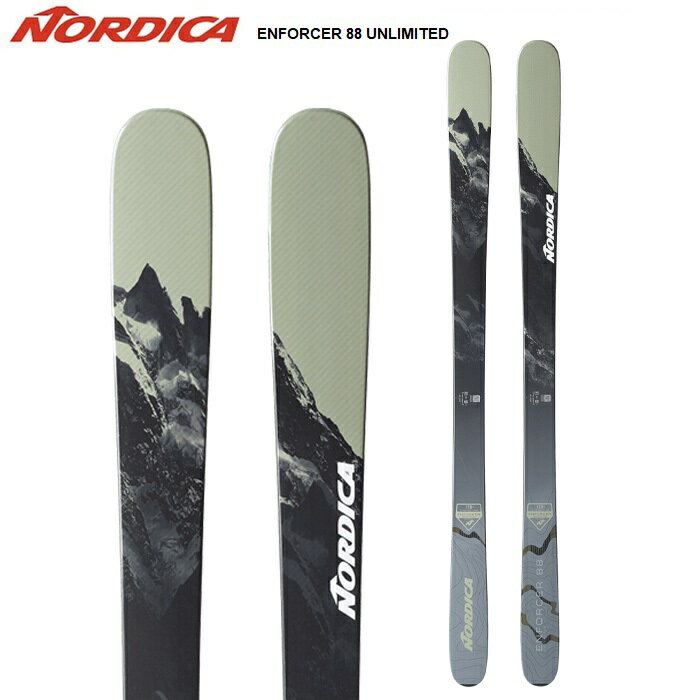 Nordica ノルディカ スキー板 ENFORCER UNLIMITED 88 板単品 23-24 モデル