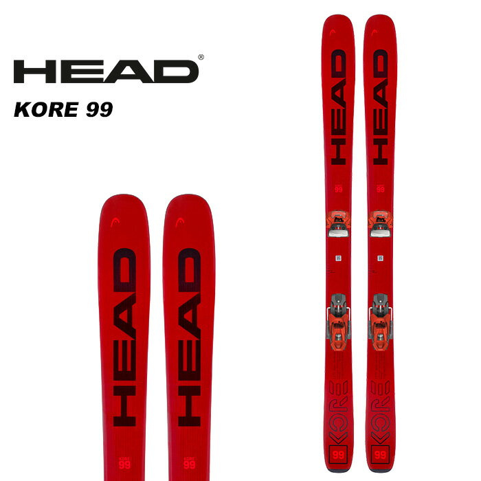 HEAD ヘッド スキー板単品 KORE 99 Lengths (cm): 163-170-177 cm KORE 99は、ディープパウダーからアイスバーンまでマルチに対応できるオールラウンド・フリーライドスキーです。 ※解放値について※ 当店での解放値設定は「10」までとなっております。予めご了承ください。 ※ご注意※ ・製造過程で細かいキズがつくことがありますが、不良品には該当いたしません。 ・実店舗と在庫を共有しているため、タイミングによって完売となる場合がございます。 ・モニターの発色によって色が異なって見える場合がございます。