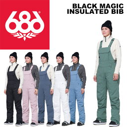 686 シックスエイトシックス ウェア BLACK MAGIC INSULATED BIB 23-24(2024)モデル レディース パンツ