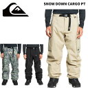 Quiksilver クイックシルバー ウェア SNOW DOWN CARGO PT 24-25(2025)モデル パンツ