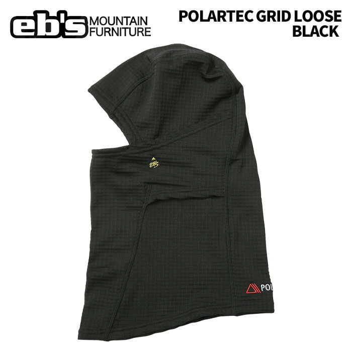 eb's エビス POLARTEC GRID LOOSE BLACK ポーラテック グリッド ルーズ マスク 25-26モデル
