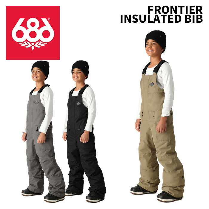 686 シックスエイトシックス ウェア FRONTIER INSULATED BIB 24-25(2025)モデル ジュニア パンツ