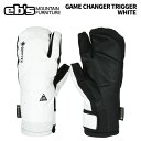 eb's【24/25・GAME CHANGER TRIGGER:WHITE】エビス ゲームチェンジャートリガー 三本指 ミット ミトングローブ 耐水 防水 保温
